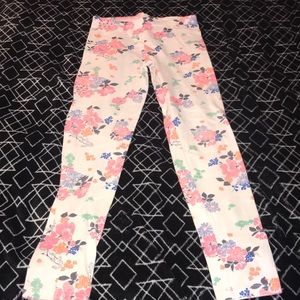 Old navy girls floral leggings size 10-12
